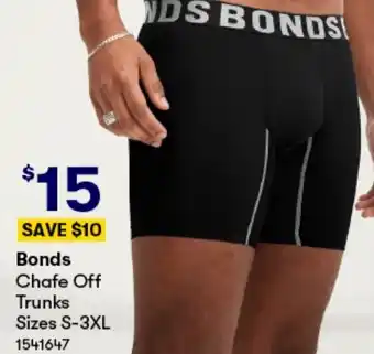 BIG W Bonds Chafe Off Trunks Sizes S-3XL offer