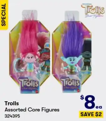 BIG W Trolls Assorted Core Figures offer
