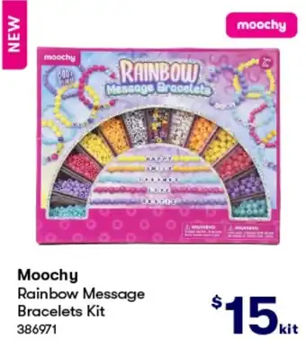 BIG W Moochy Rainbow Message Bracelets Kit offer