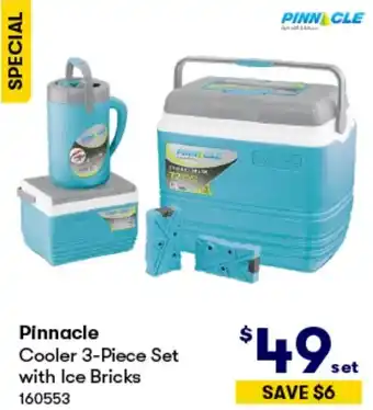 BIG W Pinnacle Cooler 3-Piece Set with Ice Bricks offer