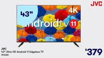 BIG W JVC 43" Ultra HD Android 11 Edgeless TV offer