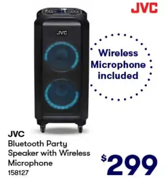 BIG W JVC Bluetooth Party Speaker with Wireless Microphone offer