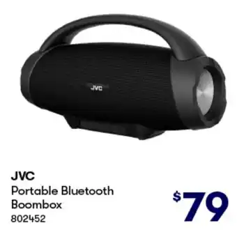 BIG W JVC Portable Bluetooth Boombox offer