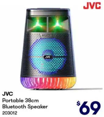 BIG W JVC Portable 38cm Bluetooth Speaker offer