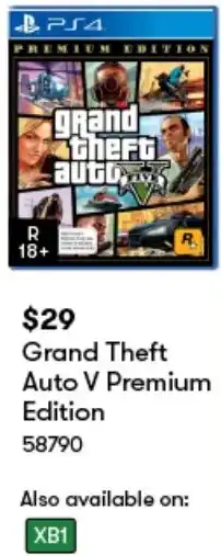 BIG W Grand Theft Auto V Premium Edition offer