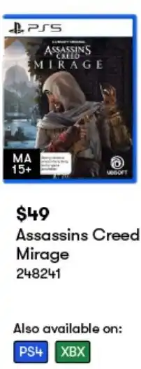 BIG W Assassins Creed Mirage offer