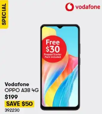 BIG W Vodafone OPPO A38 4G offer