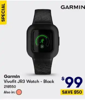 BIG W Garmin Vivofit JR3 Watch offer