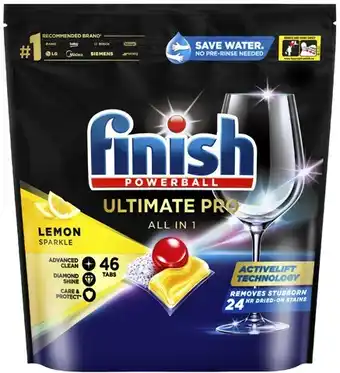 Coles Finish ultimate pro all in 1 dishwashing tablets 46 pack offer