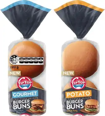 IGA Tip top gourmet or potato burger buns 4 pack offer
