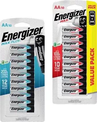 IGA Energizer max aa or aaa batteries 8‑10 pack selected varieties offer
