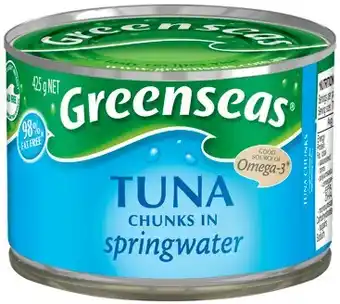 IGA Greenseas tuna chunks in springwater 425g offer