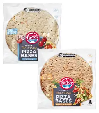 Coles Tip top pizza base 2 pack 440g offer