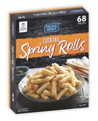 Coles Pacific west cocktail spring rolls 1kg offer