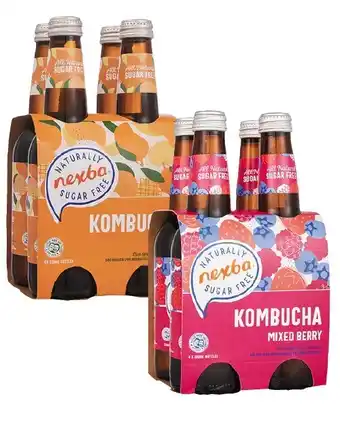 Coles Nexba kombucha 4 pack offer