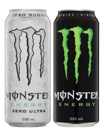 Coles Monster energy drink 500ml offer