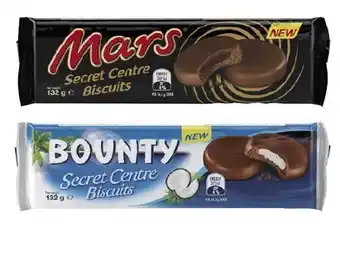 Coles Mars or bounty biscuits 132g offer