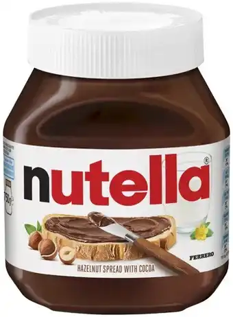 Coles Nutella hazelnut chocolate spread 750g offer