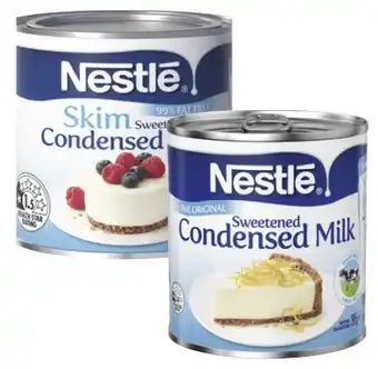 Coles Nestlé sweetened condensed milk 395g-410g offer