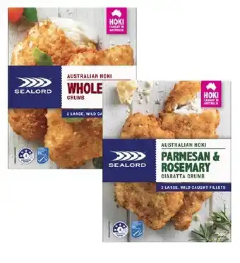 Coles Sealord hoki fillets 280g-300g offer