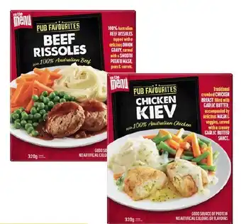 Coles On the menu plated meal 320g offer