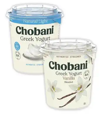 Coles Chobani greek yogurt 907g offer