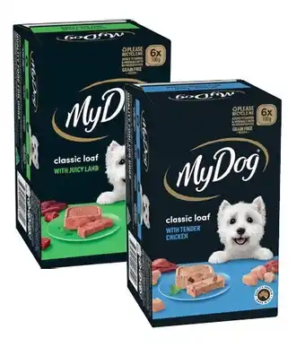 Coles My dog dog food 6x100g offer