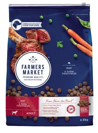 Coles Farmers market dry dog food 6.8kg offer