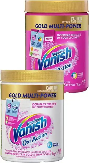 Vanish napisan gold multi power stain remover and laundry booster powder 1kg