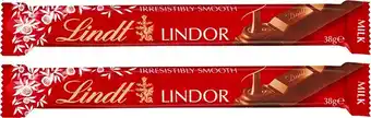 Lindt lindor milk chocolate bars 38g