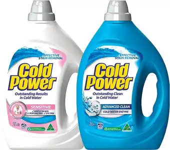 BIG W Cold power laundry liquid 2-litre offer