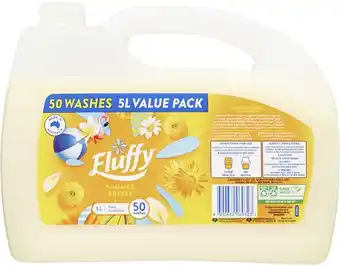 BIG W Fluffy fabric conditioner 5-litre - summer breeze offer