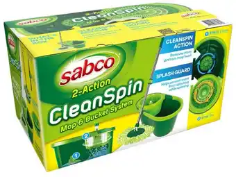 BIG W Sabco 2-action clean spin mop & bucket system offer