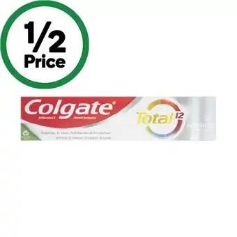 Woolworths Colgate total advanced toothpaste 200g offer