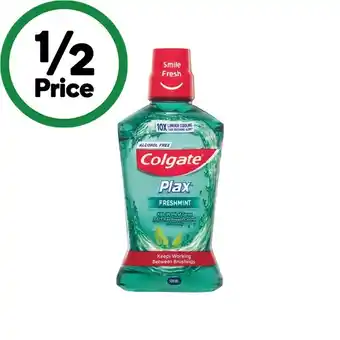 Woolworths Colgate plax mouthwash 500ml offer