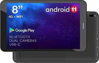 BIG W Jvc 8-inch 4g wi-fi android tablet - black offer