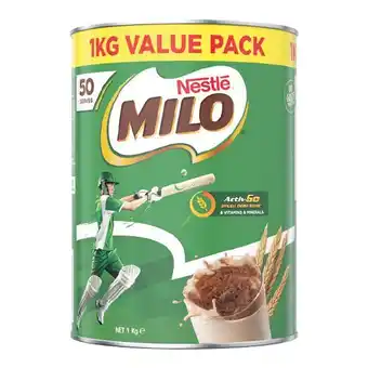 Woolworths Nestle milo 1 kg or milo pro 700g offer