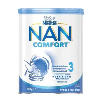Woolworths Nestle nan comfort stage 3 baby formula 800g – limit of 2 per customer offer