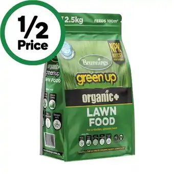 Woolworths Brunnings organic plus fertilisers 2.5 kg offer