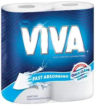 IGA Viva multi‑purpose cleaning towel 2 pack selected varieties offer