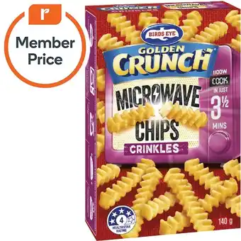 Woolworths Birds eye microwave chips 140g – from the freezer offer