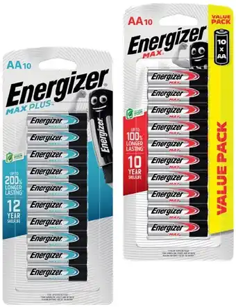 IGA Energizer max aa or aaa batteries 8‑10 pack selected varieties offer