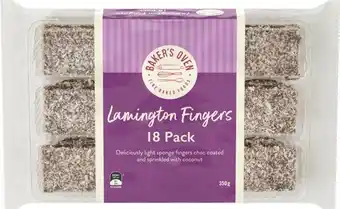 IGA Baker’s oven lamington fingers 350g offer