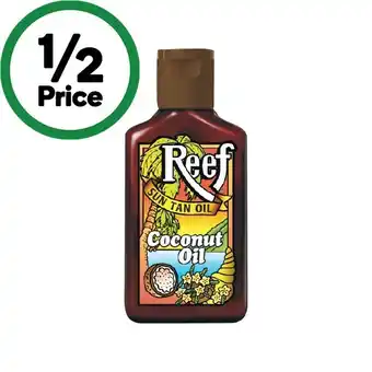 Woolworths Reef sun tan oil coconut oil 125ml† offer