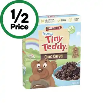 Woolworths Arnott’s teeny tiny teddy cereal 580g offer