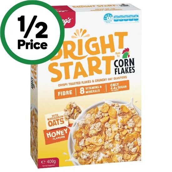 Kellogg’s bright start cereal 400g offer at Woolworths