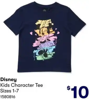 BIG W Disney Kids Character Tee Sizes 1-7 1580816 offer