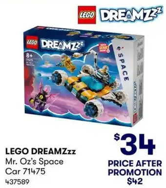 BIG W LEGO DREAMZzz Mr. Oz's Space Car 71475 offer