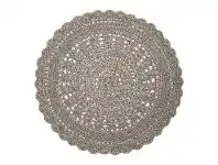 LivingStyles hooks Hand Knotted Modern Round Wool Rug, 150cm, Grey offer