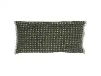 LivingStyles Butterfly Lace Fabric Lumbar Cushion, Green offer